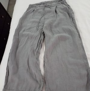 120% Lino cropped wide-leg pants 42 / 6